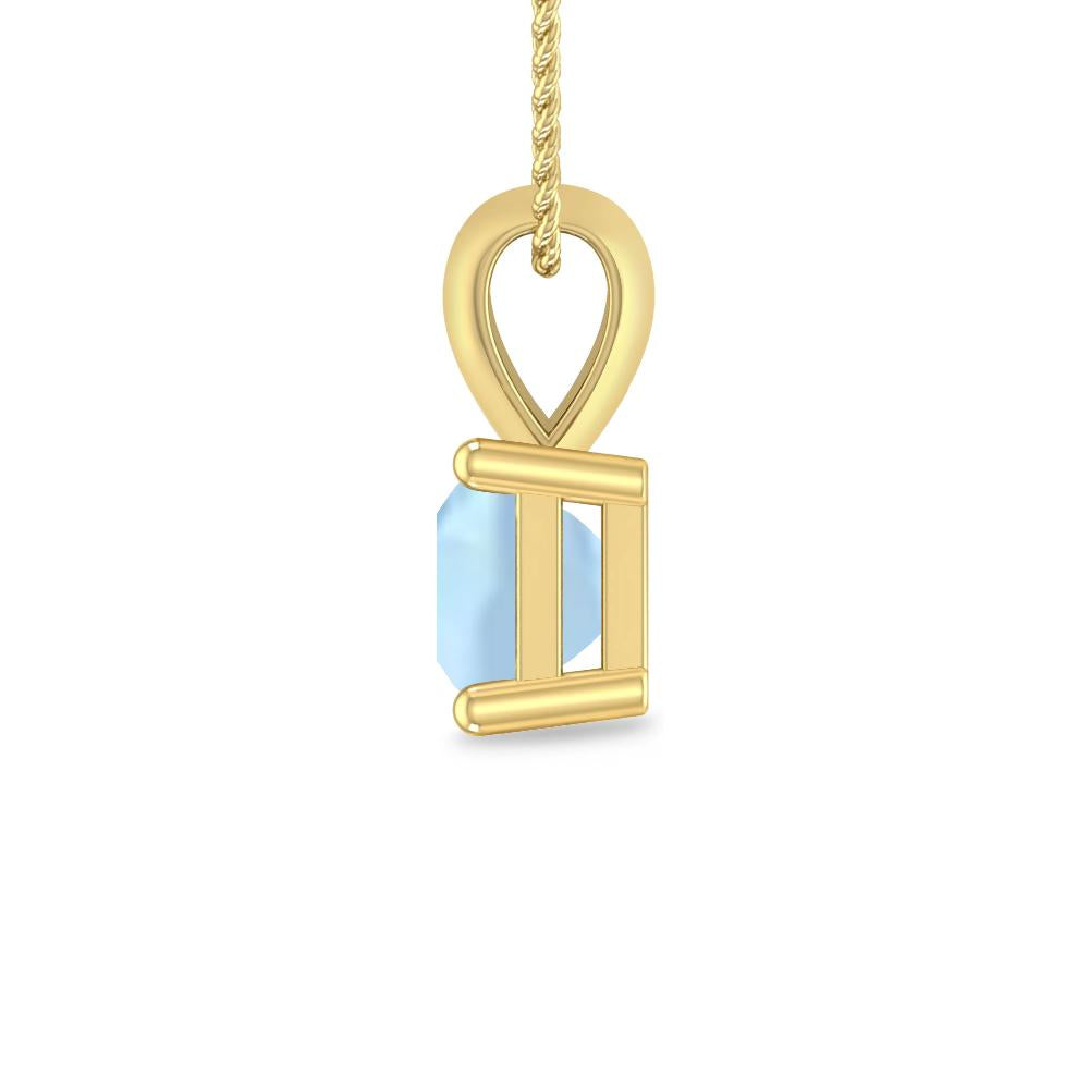 Yellow Gold - Aquamarine