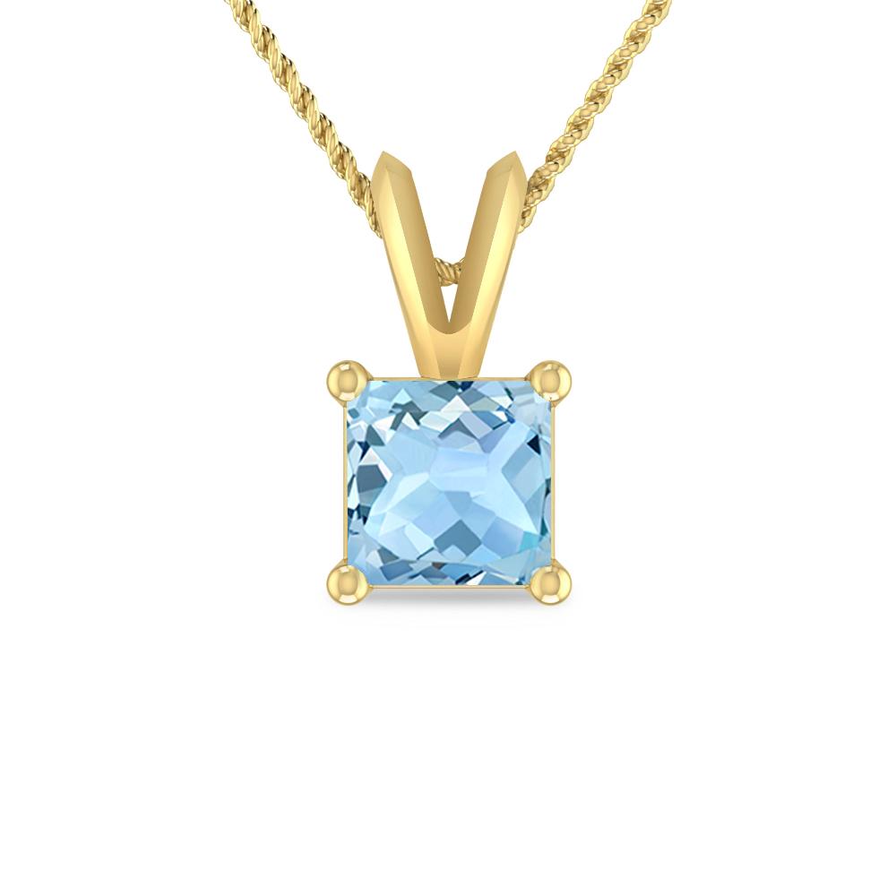 Yellow Gold - Aquamarine