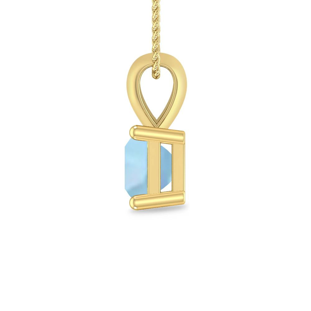 Yellow Gold - Aquamarine