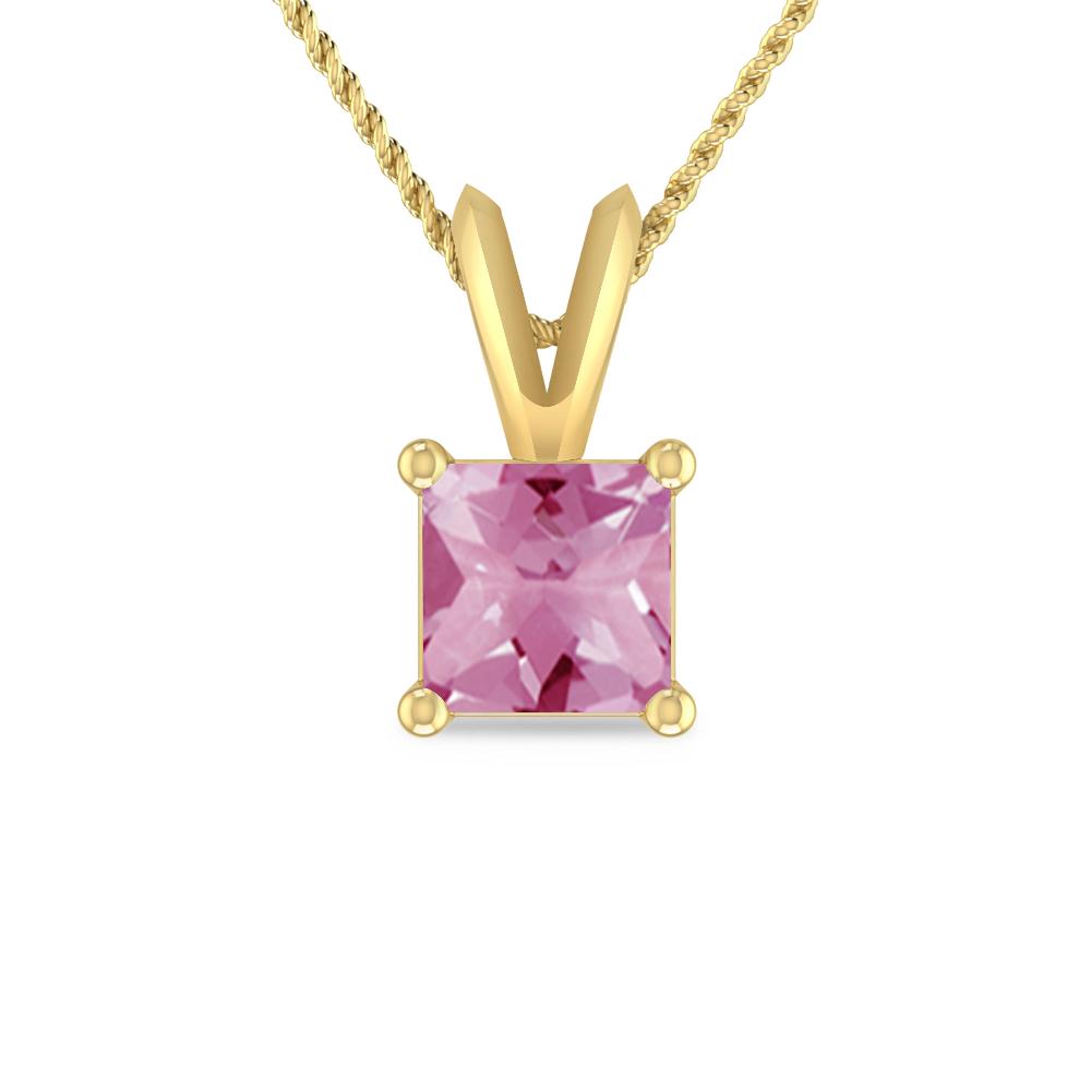 Yellow Gold - Pink Tourmaline