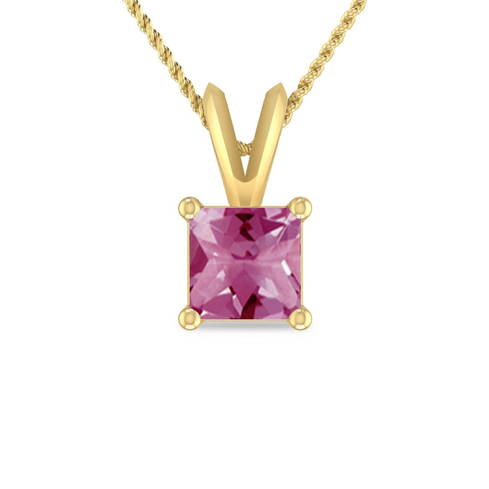 Yellow Gold - Pink Tourmaline