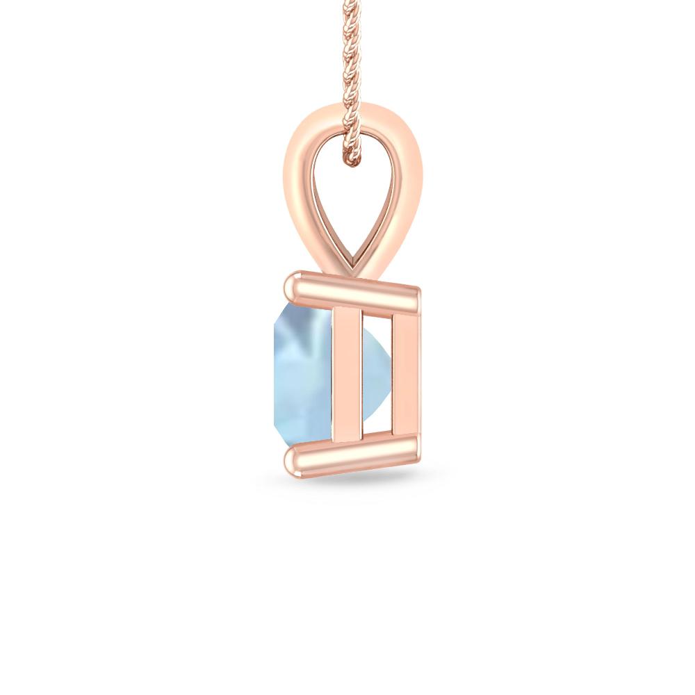 Rose Gold - Aquamarine