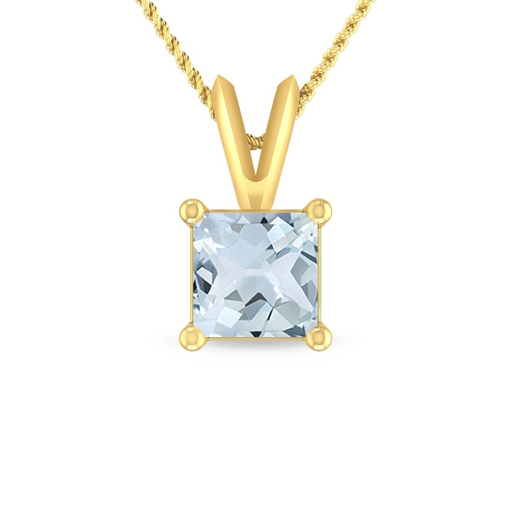 Yellow Gold - Aquamarine