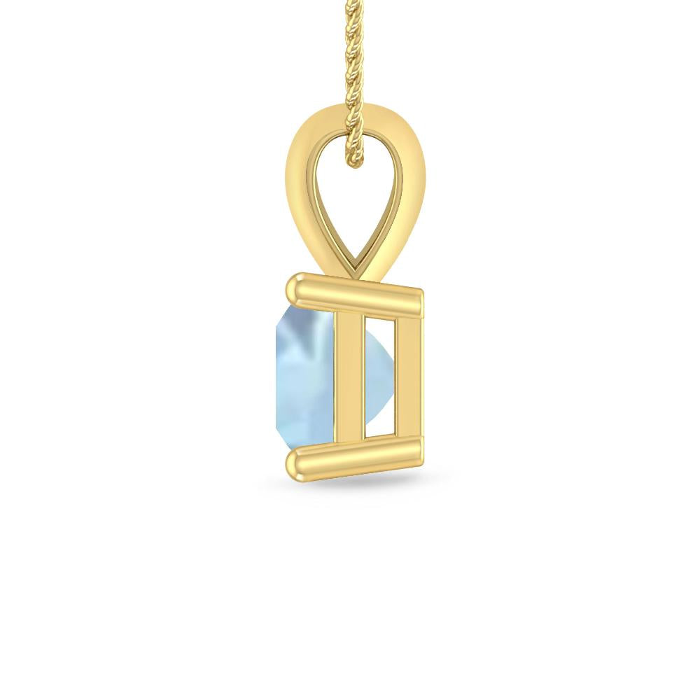 Yellow Gold - Aquamarine