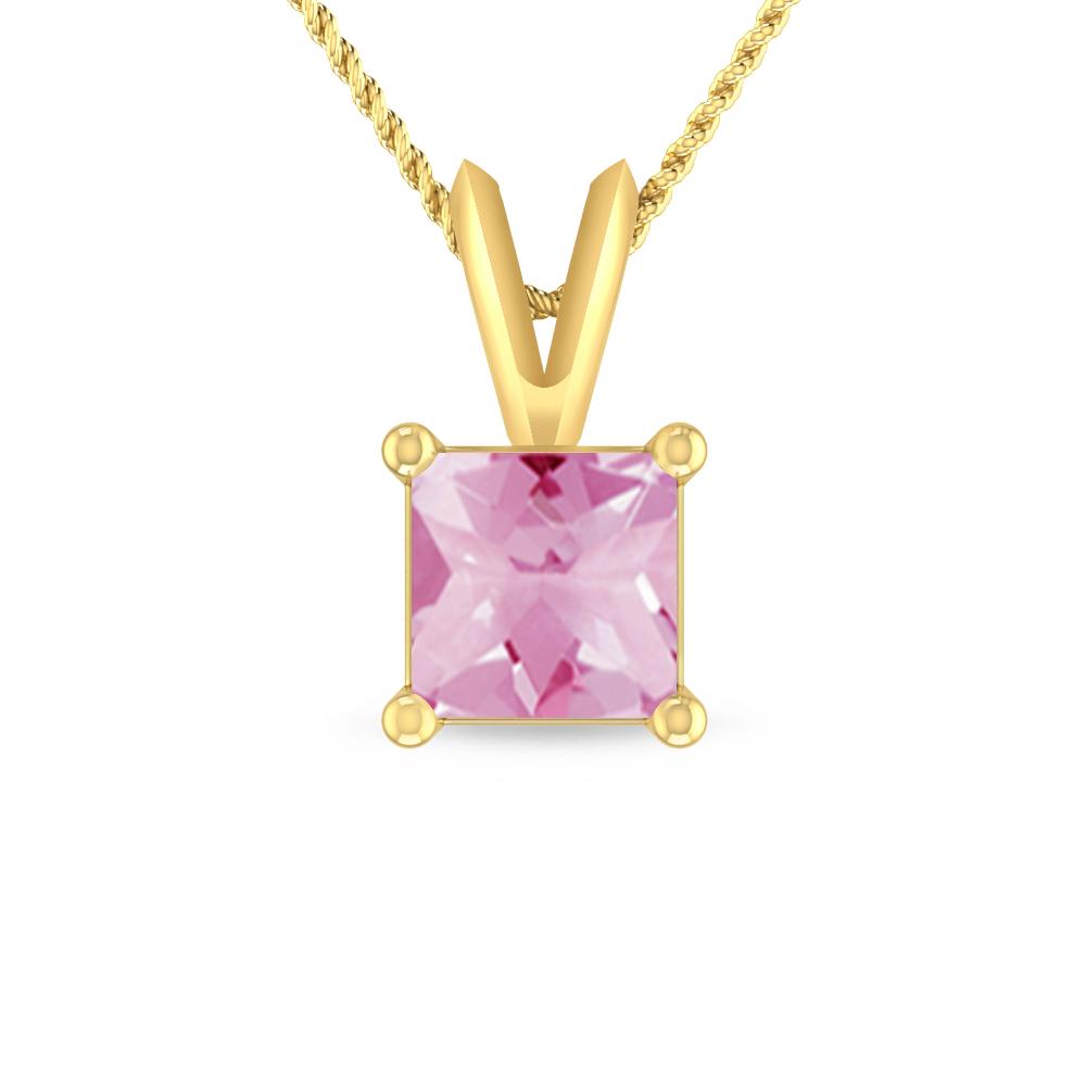 Yellow Gold - Pink Tourmaline