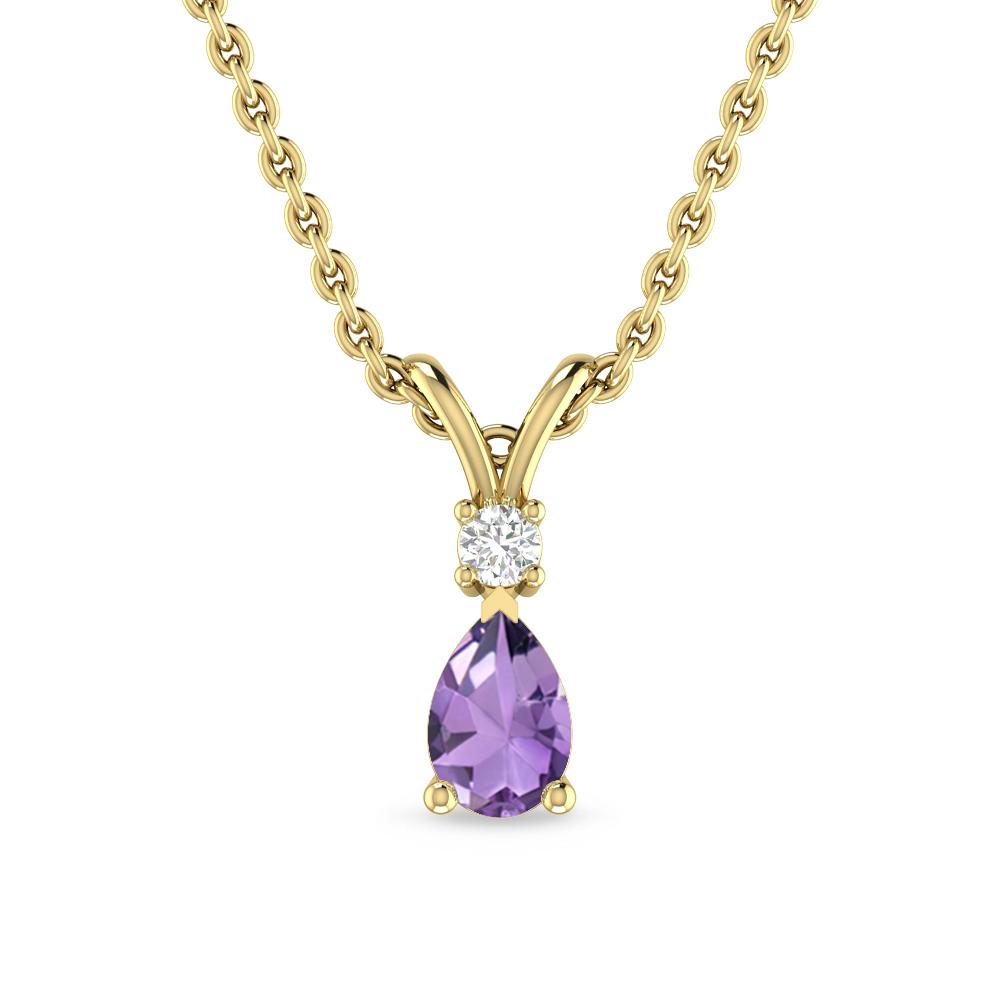 Yellow Gold - Amethyst