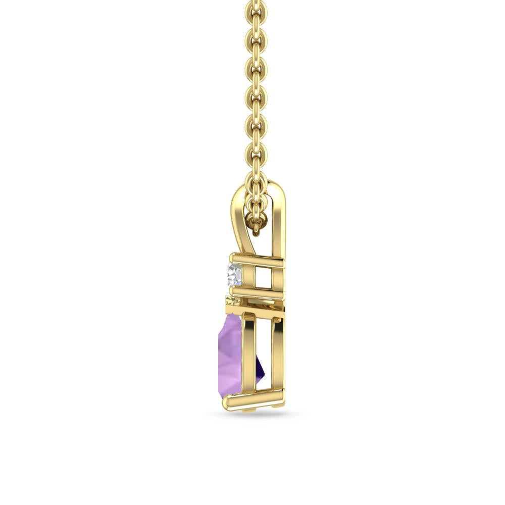 Yellow Gold - Amethyst