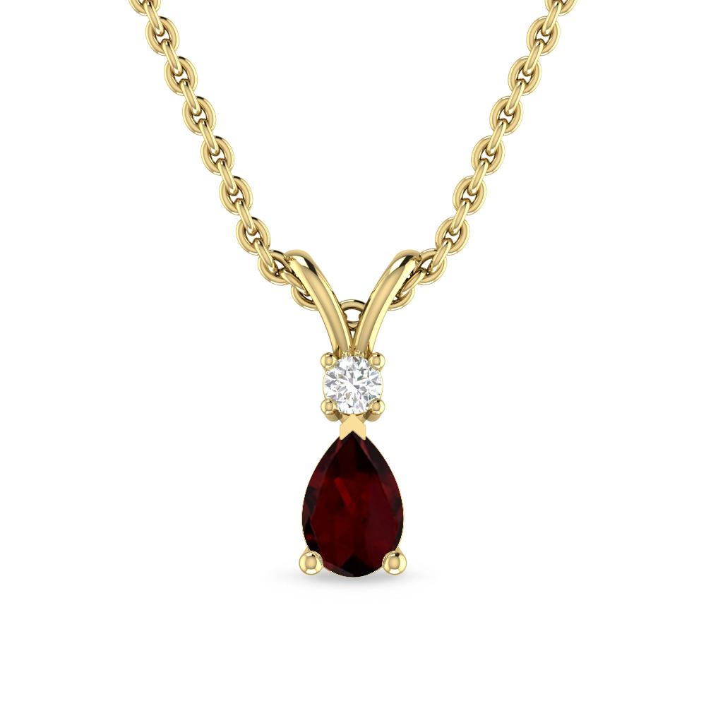 Yellow Gold - Garnet