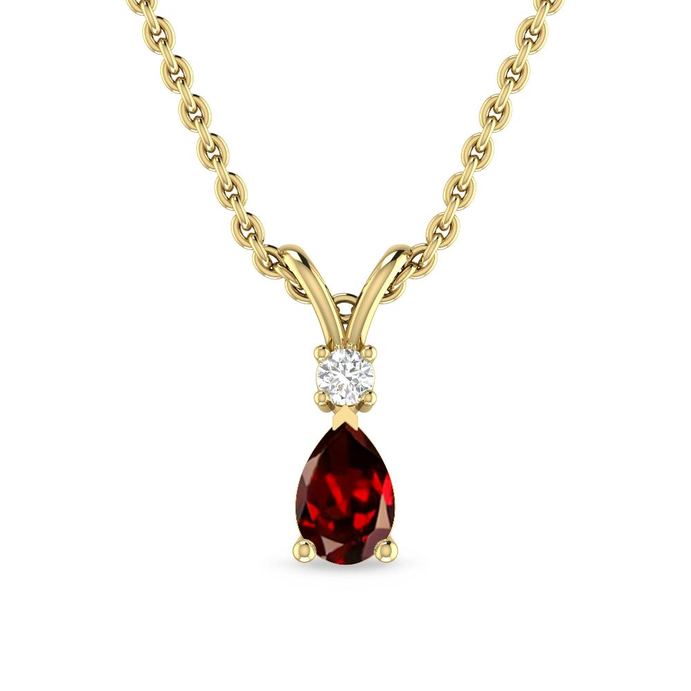 Yellow Gold - Garnet