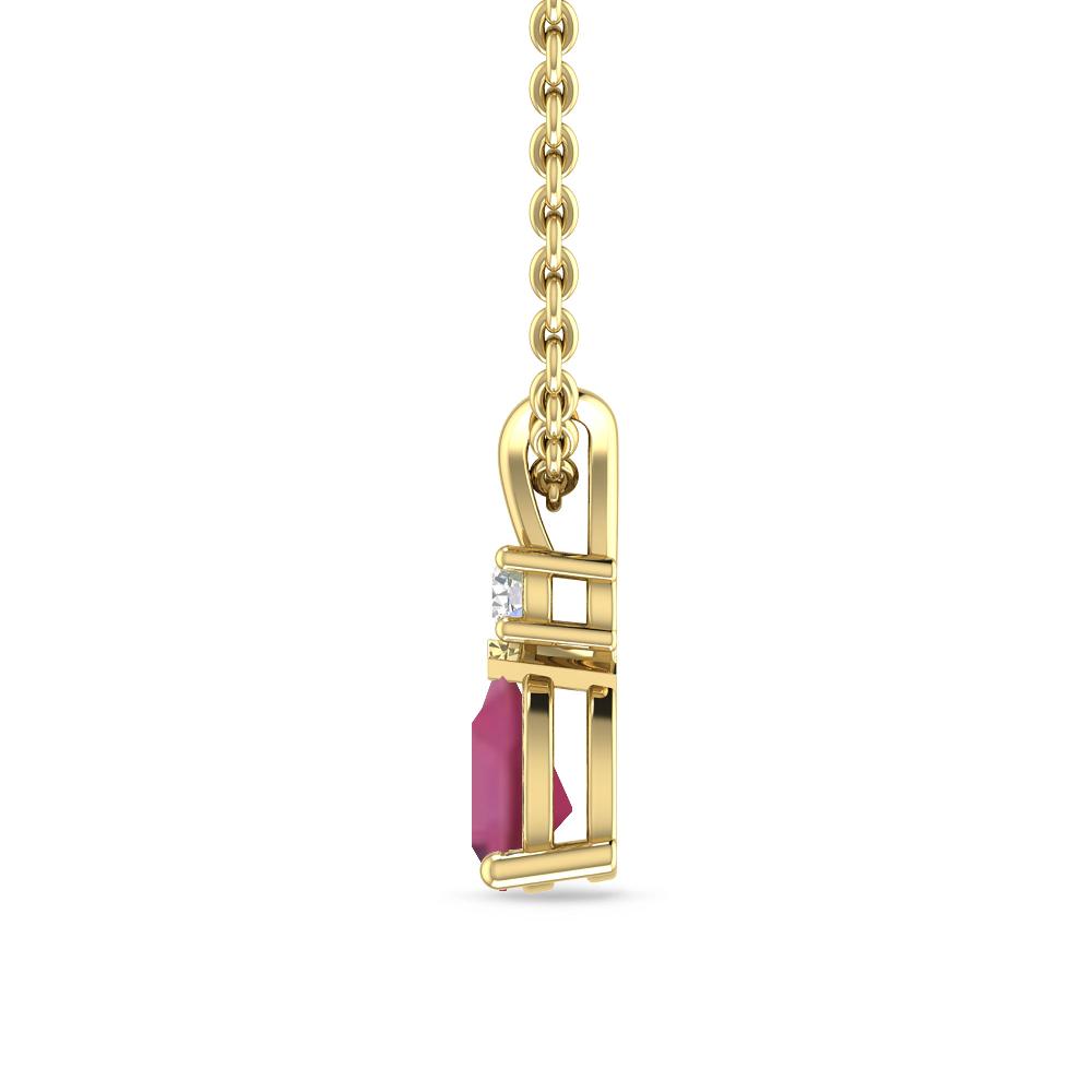 Yellow Gold - Pink Tourmaline