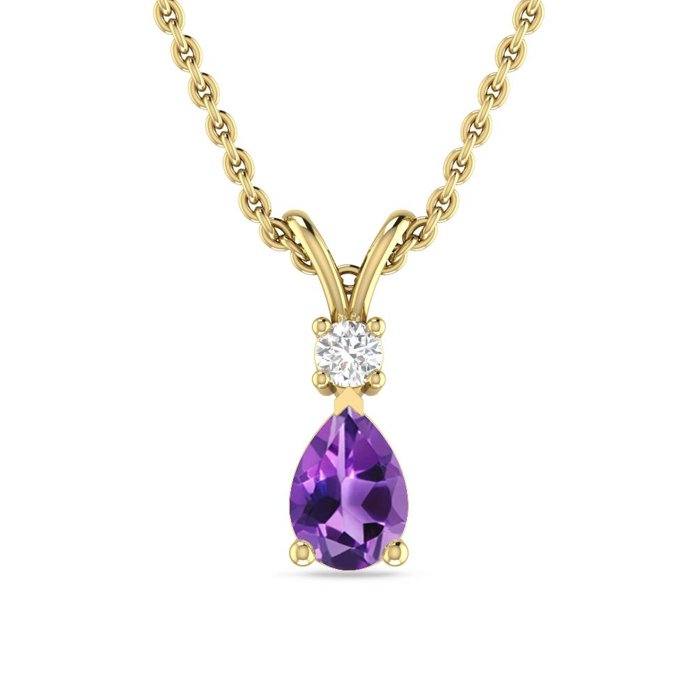 Yellow Gold - Amethyst