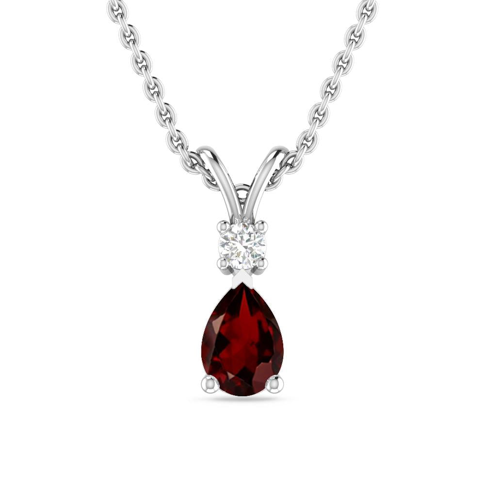 White Gold - Garnet