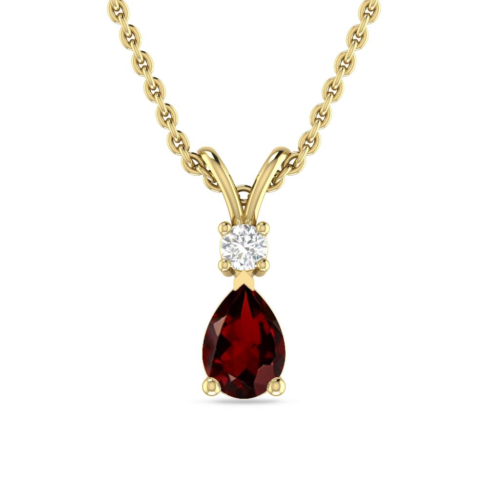 Yellow Gold - Garnet