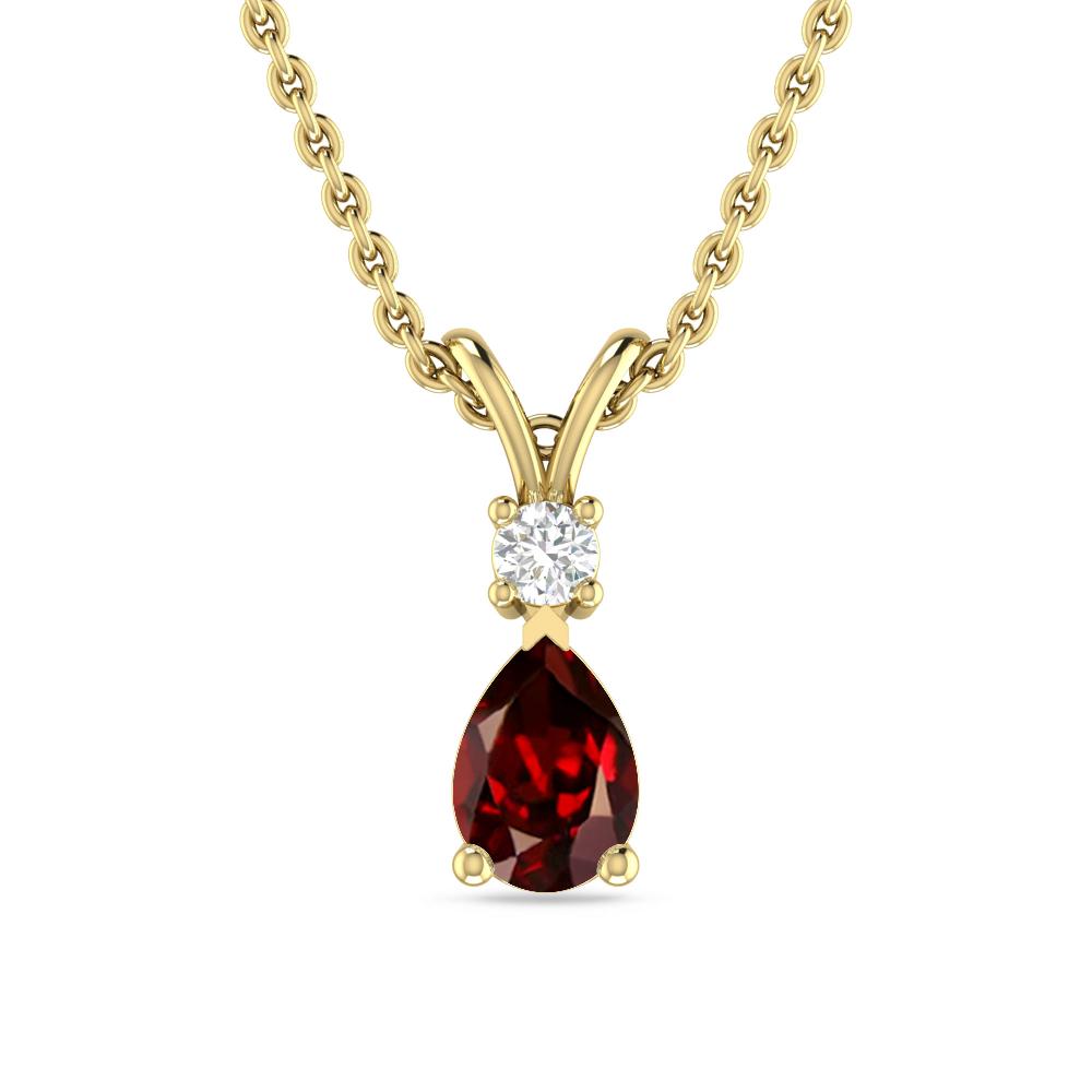Yellow Gold - Garnet