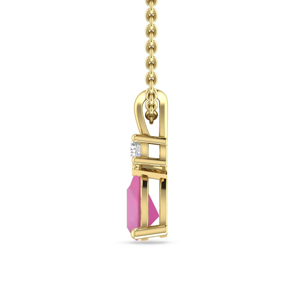 Yellow Gold - Pink Tourmaline