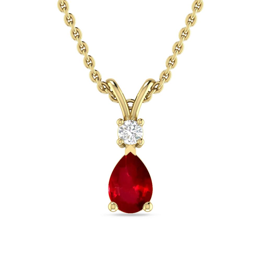 Yellow Gold - Ruby