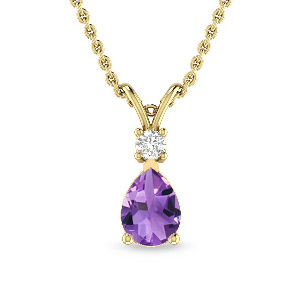 Yellow Gold - Amethyst