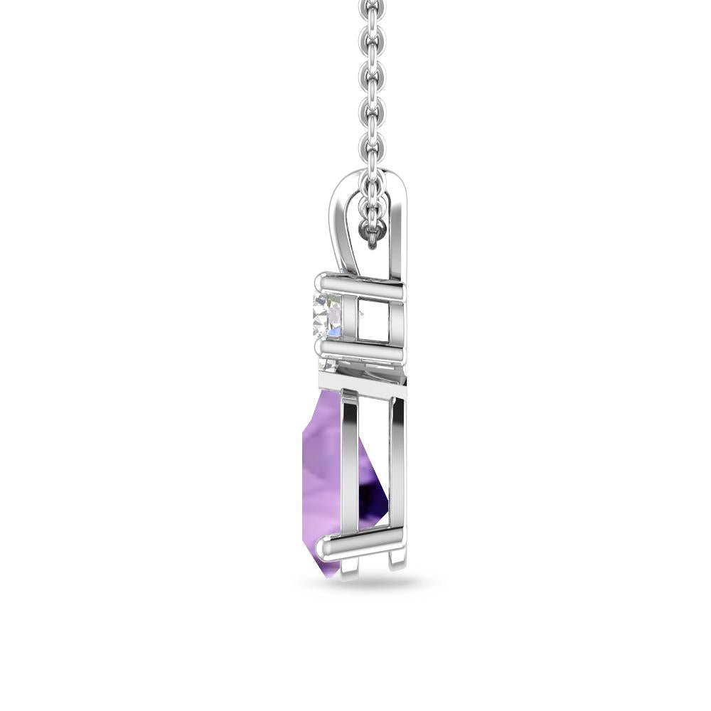 White Gold - Amethyst