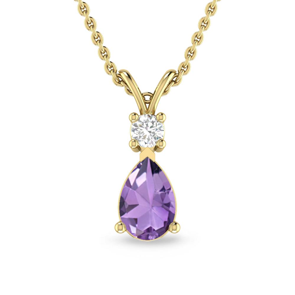 Yellow Gold - Amethyst