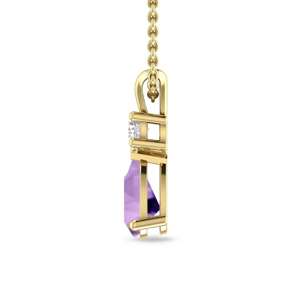 Yellow Gold - Amethyst