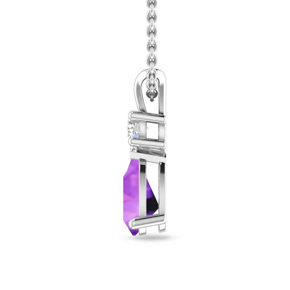 White Gold - Amethyst