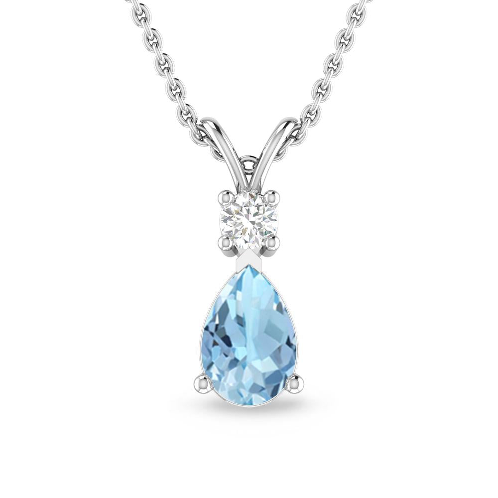 White Gold - Aquamarine