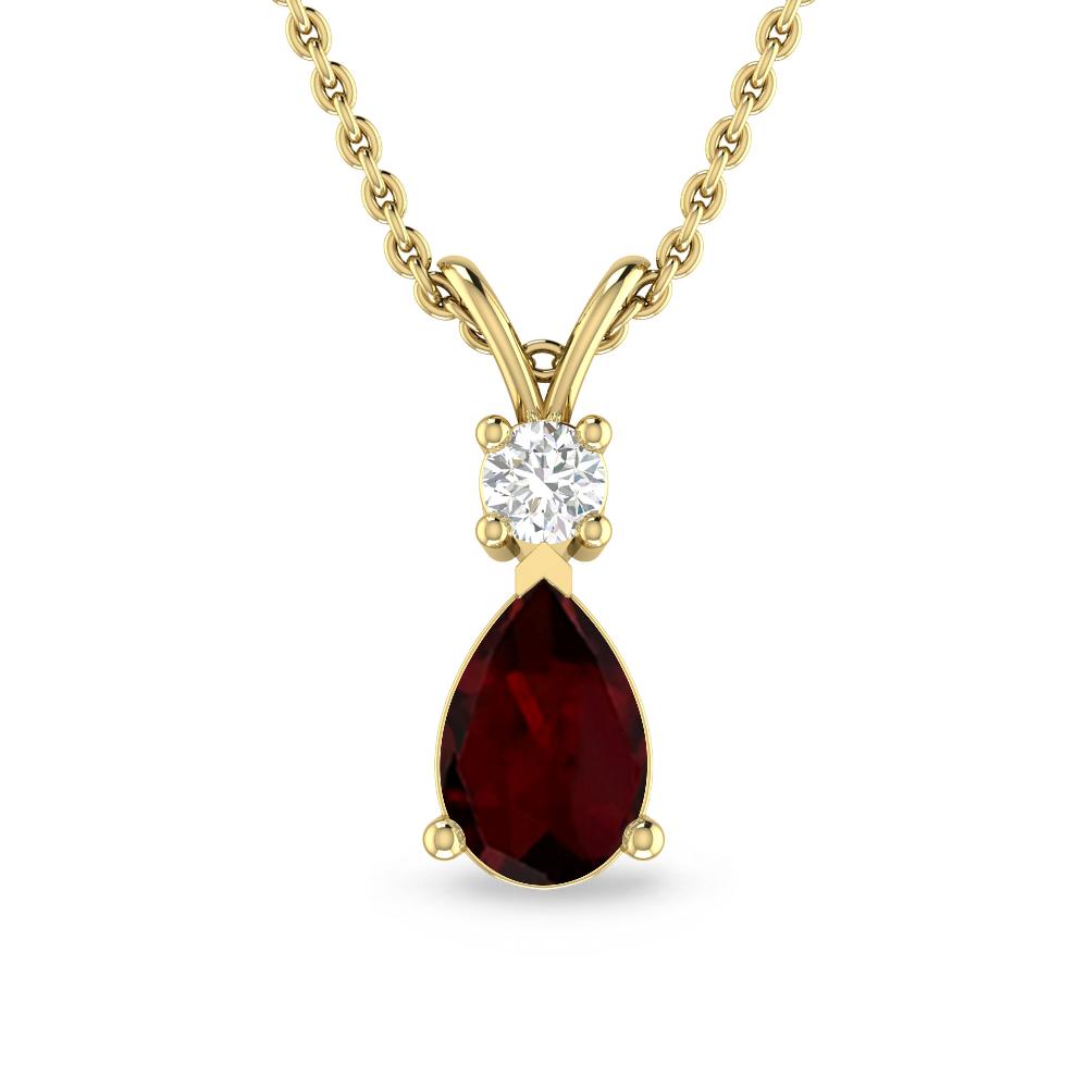 Yellow Gold - Garnet