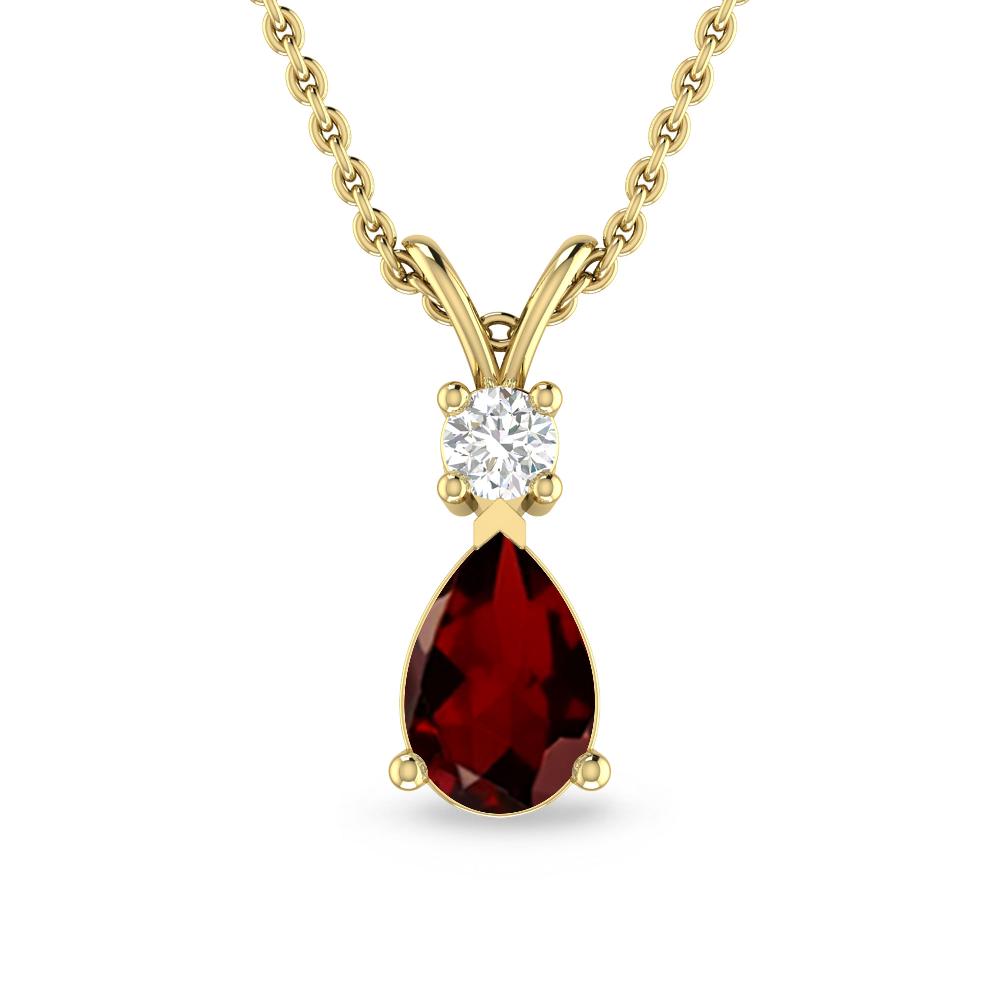 Yellow Gold - Garnet