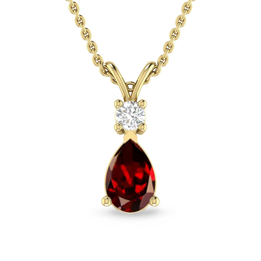 Yellow Gold - Garnet