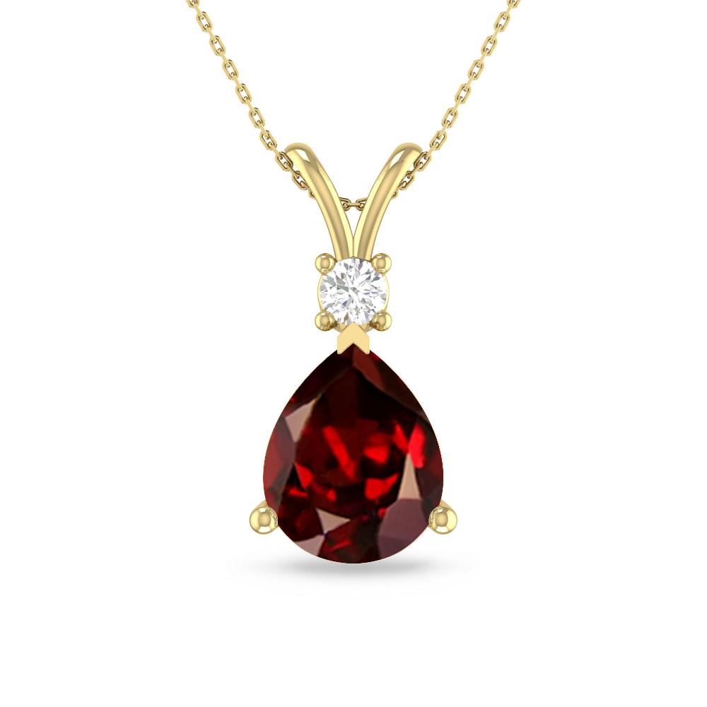 Yellow Gold - Garnet