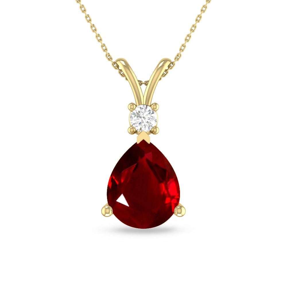 Yellow Gold - Ruby