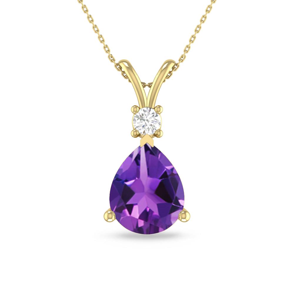 Yellow Gold - Amethyst