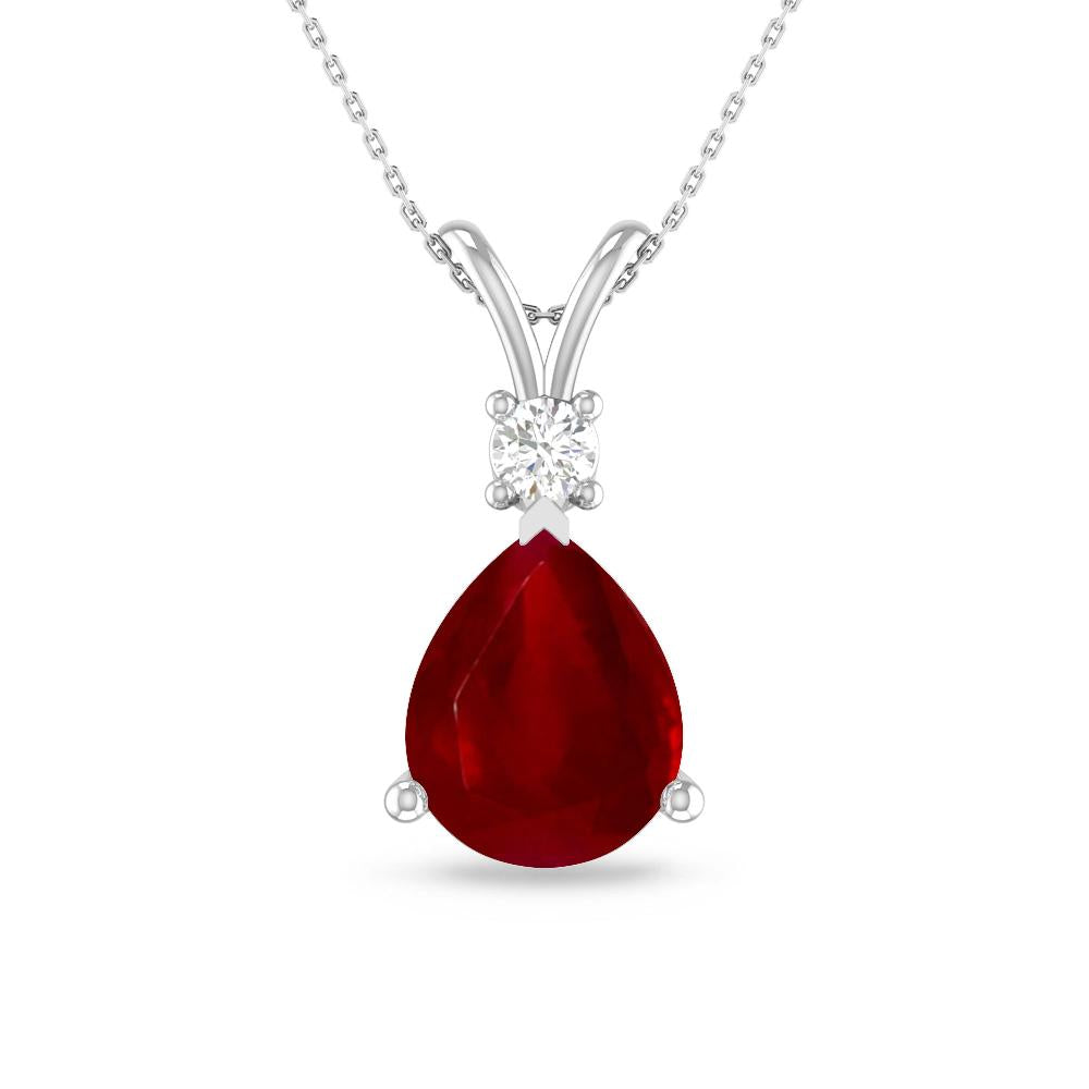 White Gold - Ruby