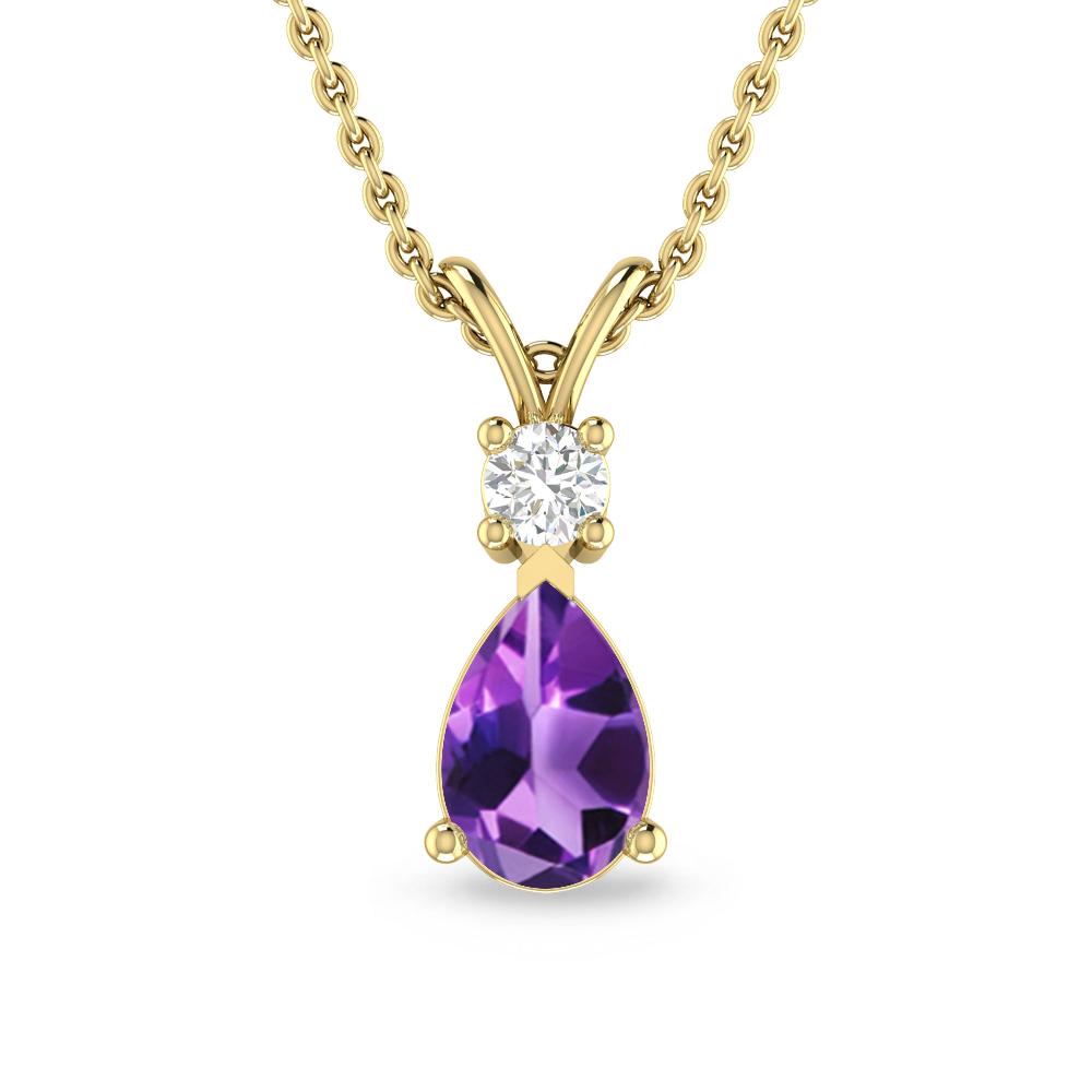 Yellow Gold - Amethyst