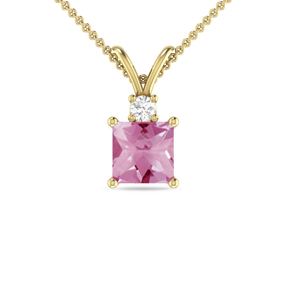 Yellow Gold - Pink Tourmaline