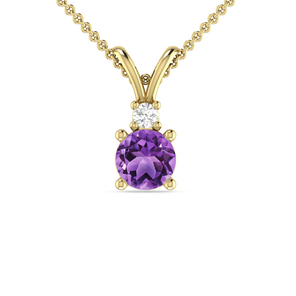 Yellow Gold - Amethyst
