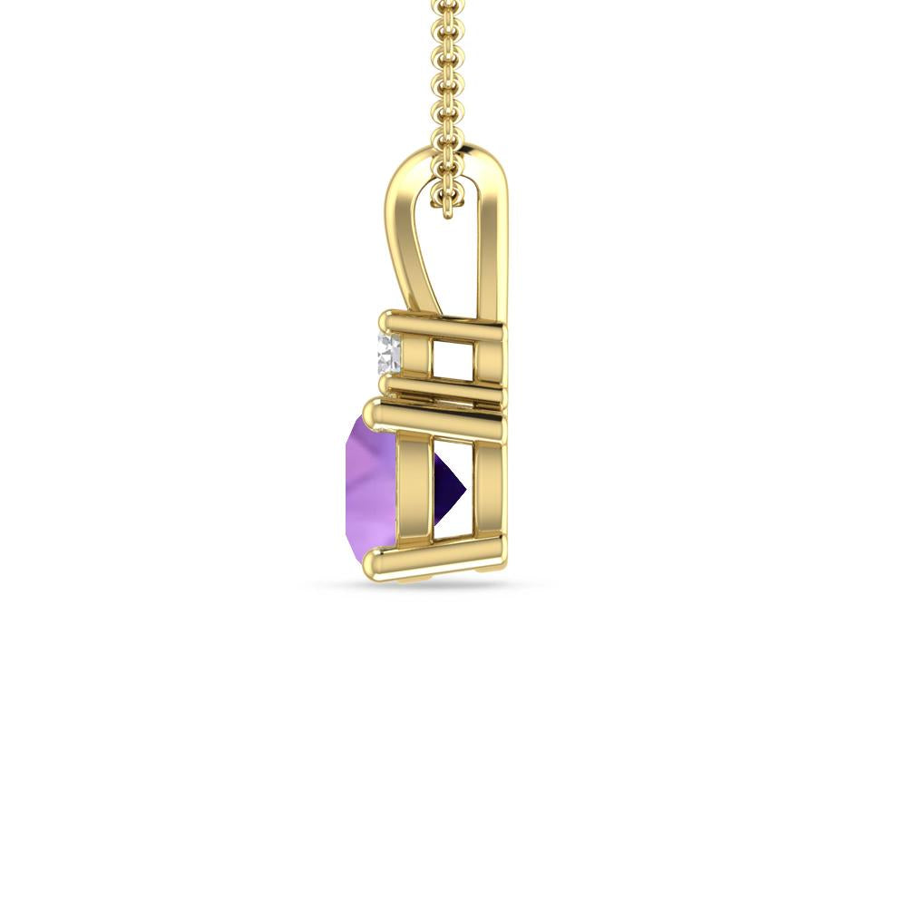 Yellow Gold - Amethyst