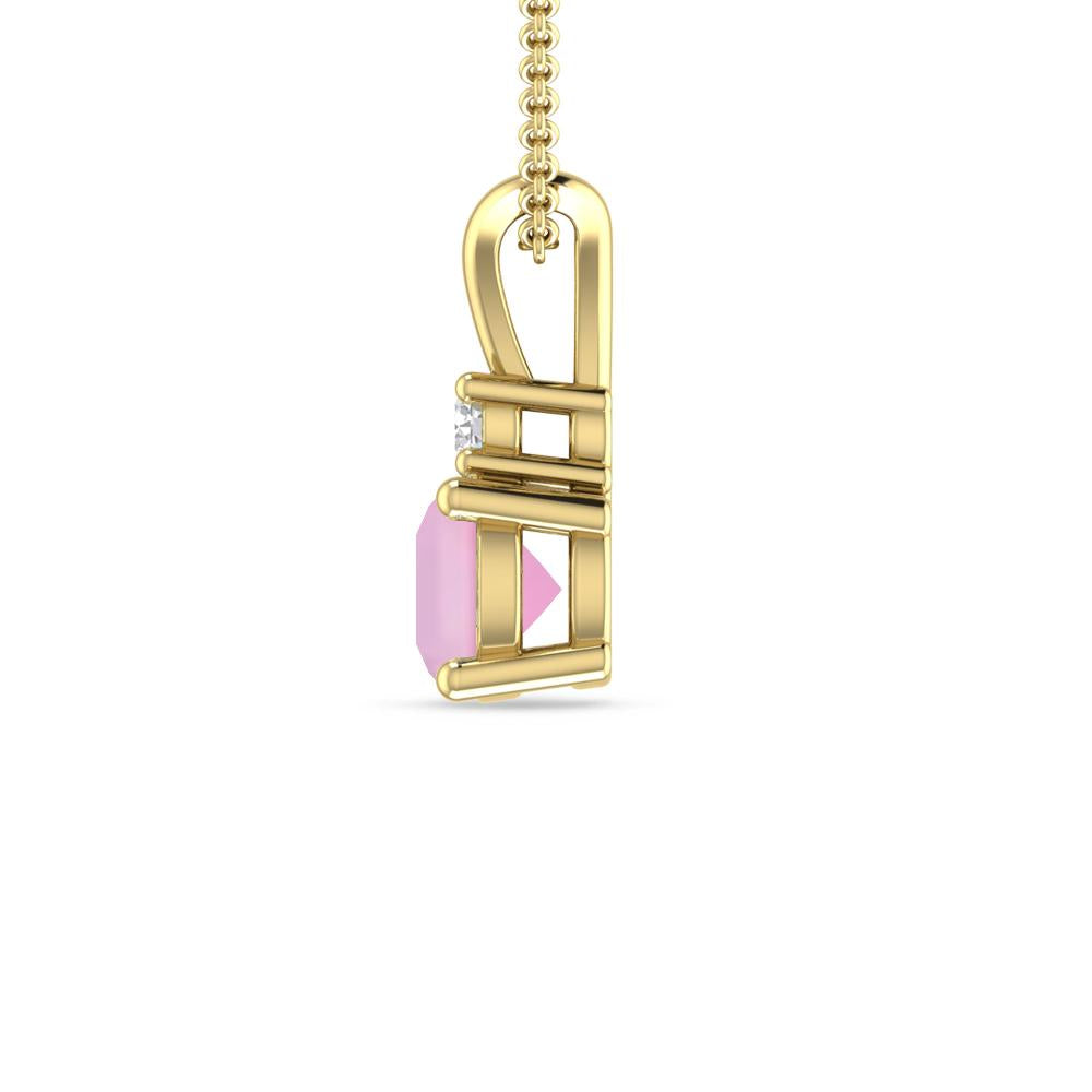 Yellow Gold - Pink Tourmaline