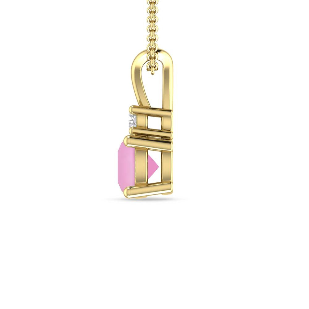 Yellow Gold - Pink Tourmaline
