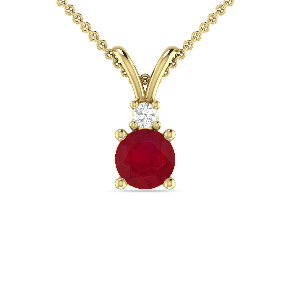 Yellow Gold - Ruby