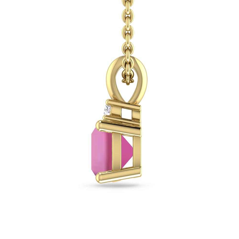 Yellow Gold - Pink Tourmaline
