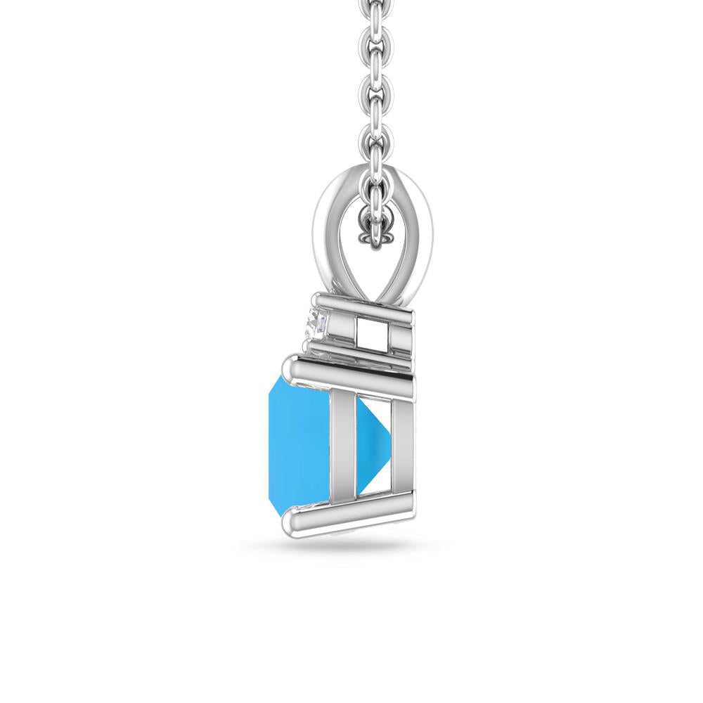 White Gold - Blue Topaz