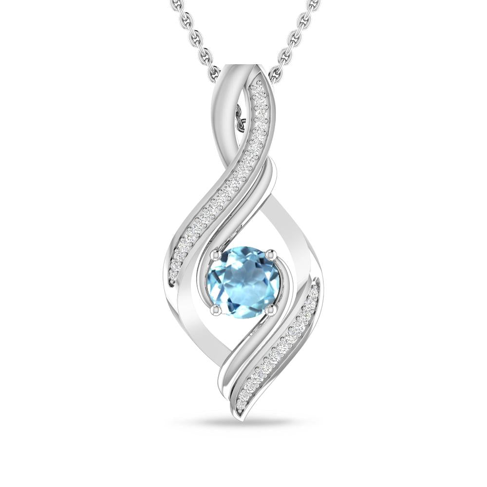 White Gold - Aquamarine