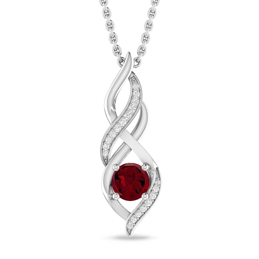 White Gold - Garnet