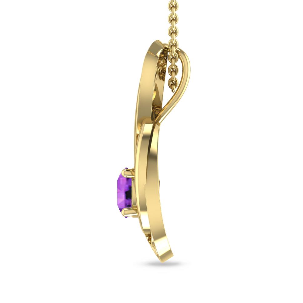Yellow Gold - Amethyst