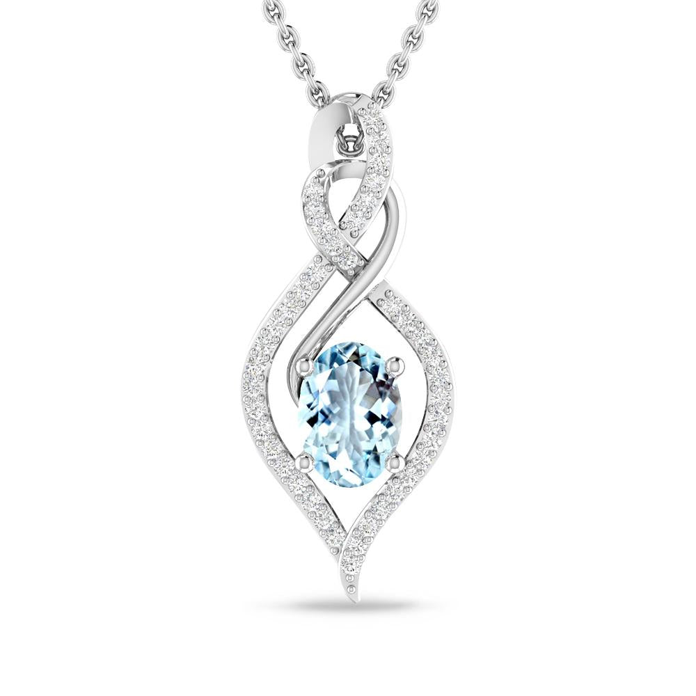 White Gold - Aquamarine