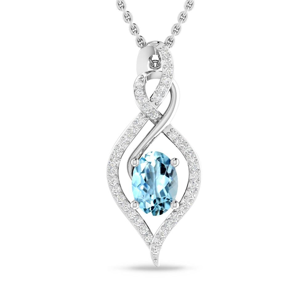White Gold - Aquamarine