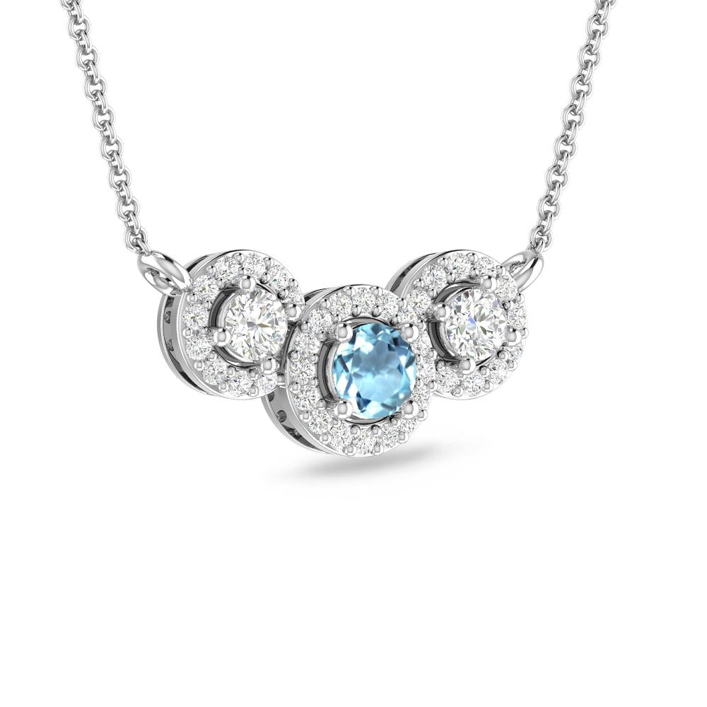 White Gold - Aquamarine