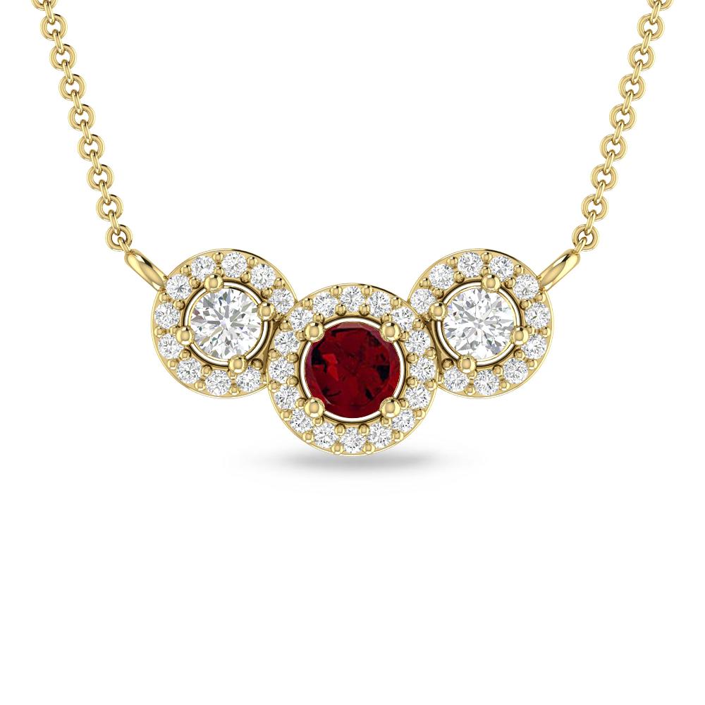Yellow Gold - Garnet