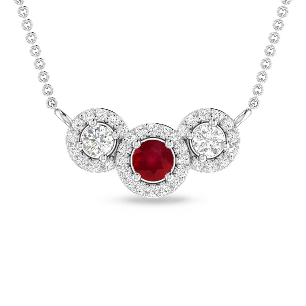 White Gold - Ruby